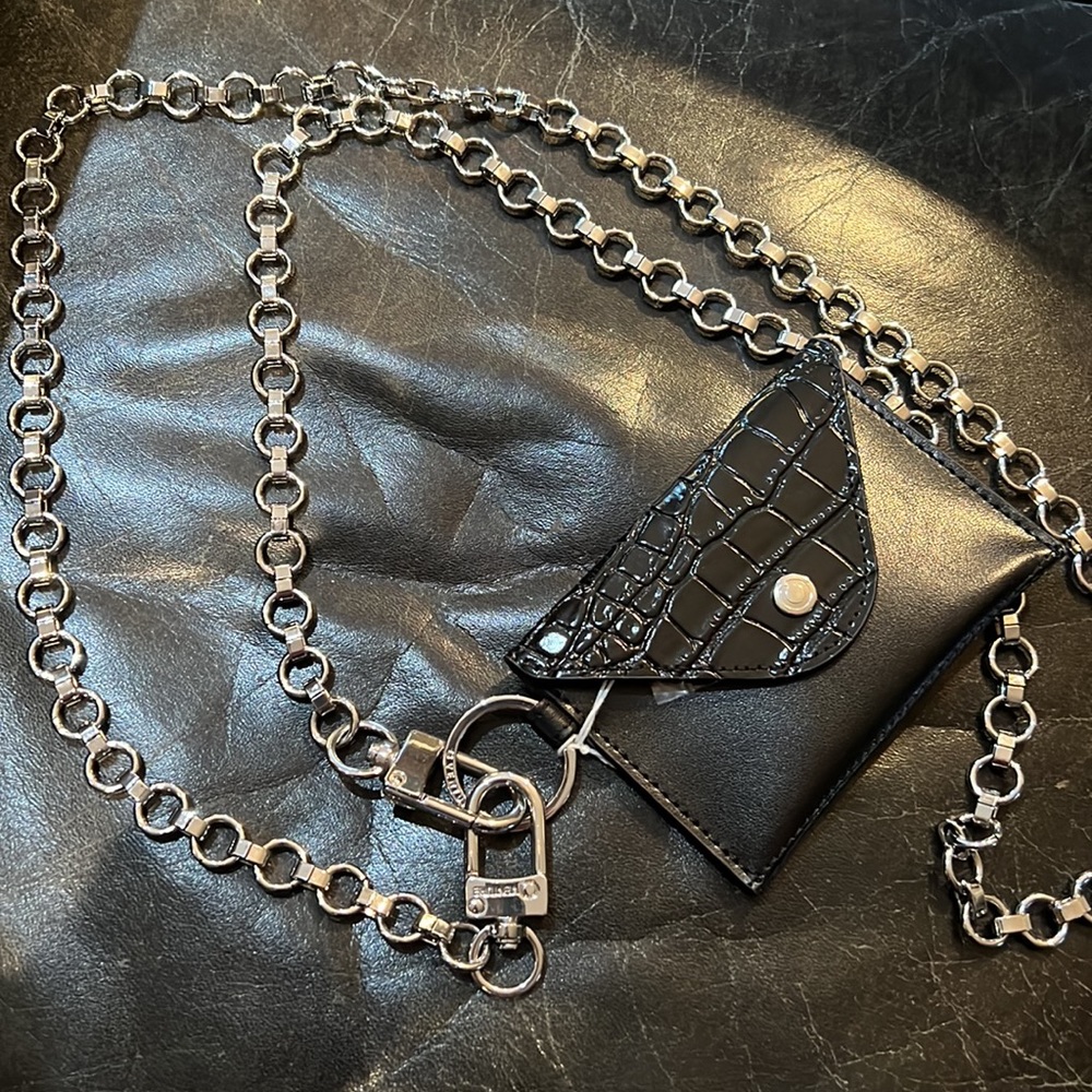 Silver Crossbody Phone Chain